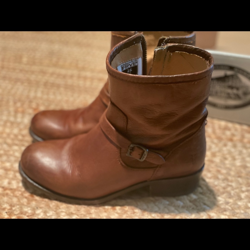 Frye Lynn strap booties